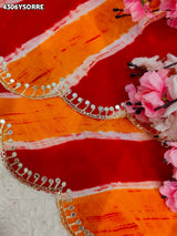 Buy HO Silk With Leheriya Style Saree KcPc 