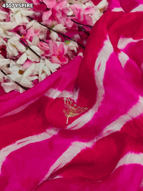 Buy HO Silk Saree With Leheriya Style KcPc 