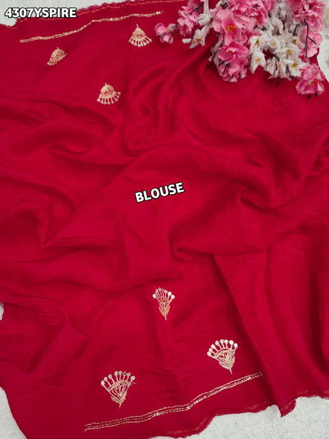 Buy HO Silk Saree With Leheriya Style KcPc 