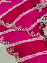 Buy HO Silk Saree With Leheriya Style KcPc 