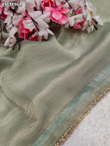KcPc Tissue Silk Panihari Style Saree with Kashisda Cutdana Work MAD