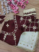 Buy Creap Silk Saree With Designer Style KcPc 