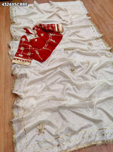 Buy Creap Silk Saree With Designer Style KcPc 