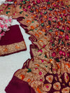 KcPc Pure Khaddi Georgette Saree with Royal Meenakari