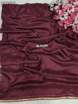 KcPc New Latest Creap Silk Ajrakh Style With Stone Work Saree STR