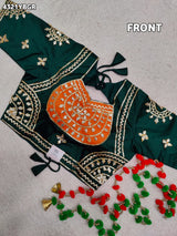 KcPc New Latest Designer Gaji Silk Blouse with Elegant Gota Patti Work Blouse PRD