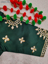 KcPc New Latest Designer Gaji Silk Blouse with Elegant Gota Patti Work Blouse PRD
