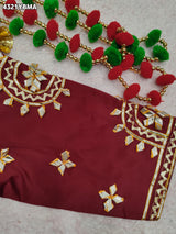 KcPc New Gaji Silk Designer Blouse with Gota Patti Work Blouse PRD