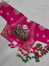 KcPc New Traditional Gaji Silk Designer Blouse with Gota Patti Work Blouse PRD