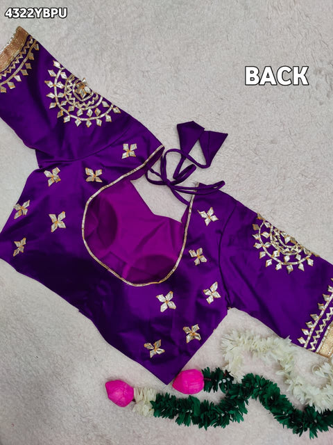 KcPc New Exclusive Gaji Silk Blouse with Designer Gota Patti Work Blouse PRD
