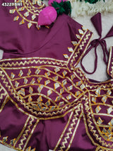 KcPc New Traditional Gaji Silk Blouse with Designer Gota Patti Work Blouse PRD