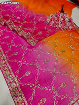 Buy Chiffon Saree With Gota Patti Work KcPc 