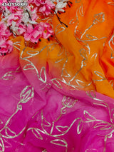 Buy Chiffon Saree With Gota Patti Work KcPc 