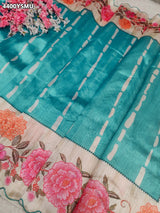 KcPc Premium Tissue Silk Floral Print Saree for Festive & Traditional WearVJT