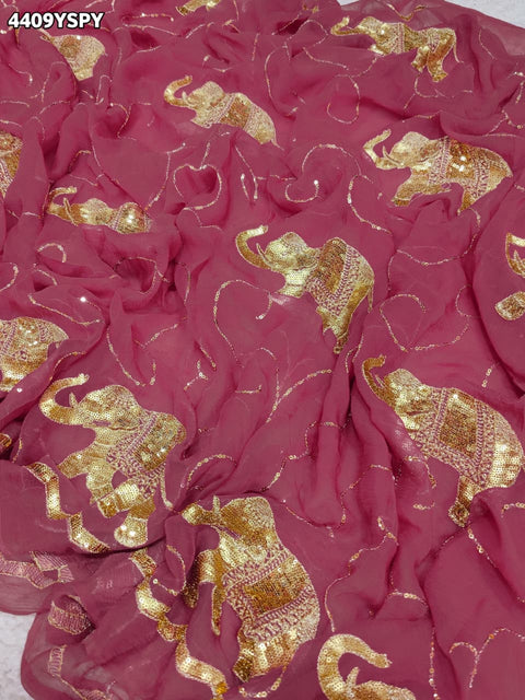 KcPc New Premium Chiffon Saree with Graceful Ethnic Style and Festive Charm