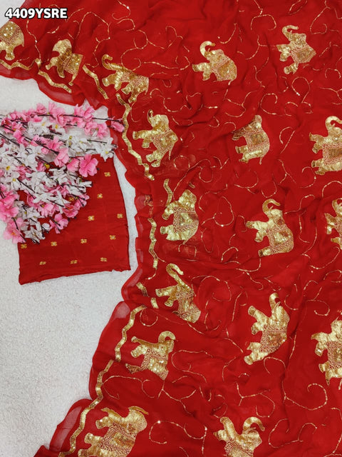 KcPc New Luxury Chiffon Saree Designed for Festive & Traditional Occasions