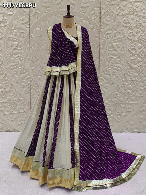 KcPc New Premium Leheriya Style Lehenga with Rich Gota Patti Embellishment