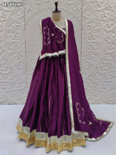 KcPc Royal Wedding Wear Lehenga Crafted in Soft Gaji Silk Fabric  GOR