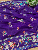KcPc Premium Printed Style Saree with Beautiful Mirror Work Detailing ASH