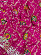 KcPc Premium Bandhani Style Saree with Rich Gotapatti Embellishment SAE