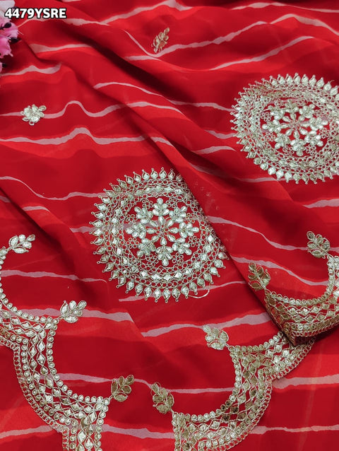 KcPc Beautiful Designer Saree with Rich Gotapatti Work and Royal Appeal  PDM