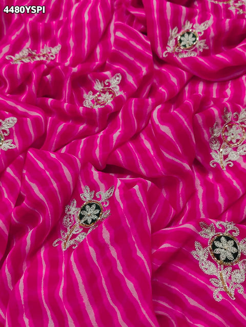 KcPc Premium Leheriya Style Saree with Rich Cutdana Detailing  PDM