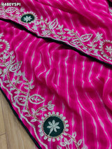 KcPc Premium Leheriya Style Saree with Rich Cutdana DetailingPDM