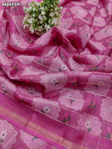 KcPc Beautiful Kota Doria Saree with Graceful Ethnic EleganceSWA