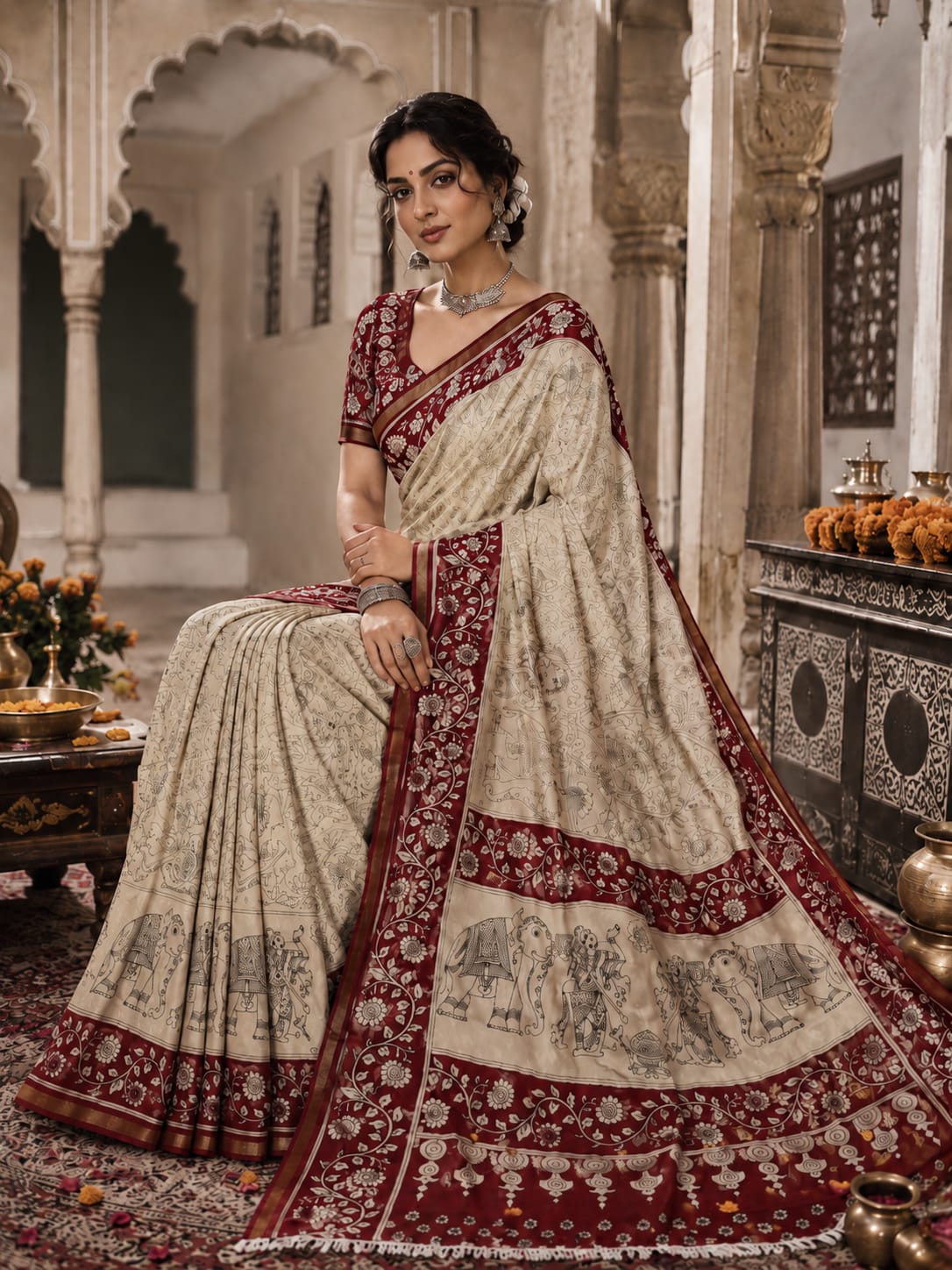 KcPc Premium Georgette Saree with Beautiful Printed Style DesignVJT