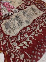 KcPc Premium Georgette Saree with Beautiful Printed Style DesignVJT