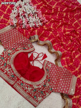 KcPc Royal Bandhani Style Georgette Saree for Celebrations BAL