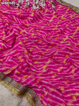KcPc Premium Georgette Saree Featuring Classic Leheriya Design BAL
