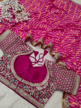 KcPc Premium Georgette Saree Featuring Classic Leheriya Design BAL