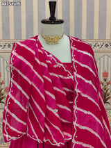 KcPc New HO Silk Leheriya Lehenga with Cutdana Tari WorkVKFH