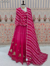 KcPc New HO Silk Leheriya Lehenga with Cutdana Tari WorkVKFH