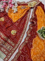 KcPc Traditional Georgette Wedding Wear Pila Chunri Broach Collection