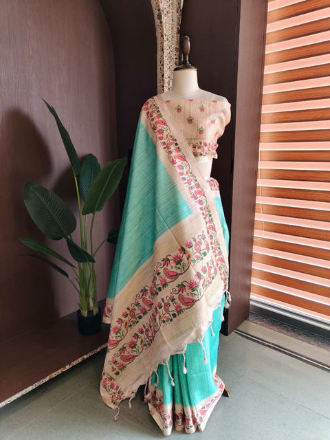 KcPc New Banarasi Style Soft Tussar Silk Saree For Festive Wear