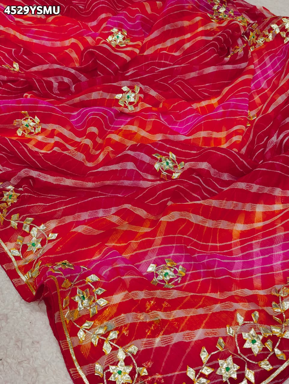 KcPc New Premium Georgette Chiffon Sarees for Every OccasionSFS