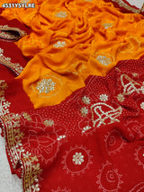 KcPc New Collection of Premium Bandhani Sarees for Every Celebration SANJU