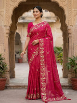 KcPc Luxury Georgette Sarees with Fine EmbroideryGAN