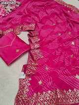KcPc Premium Gotapatti Work Leheriya Sarees CollectionSWA