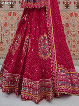 KcPc Premium Printed Crepe Silk Lehengas Designed with Elegant for Festive WearBHUTA