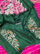 KcPc Festive Special Leheriya Sarees with Embroidery WorkSANJU