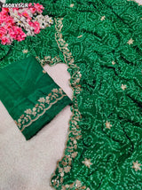 KcPc Premium Bandhani Georgette Saree for Festive WearBAL
