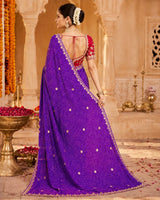 KcPc Luxury Georgette Sarees with Blouse BAL
