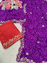 KcPc Luxury Georgette Sarees with Blouse BAL