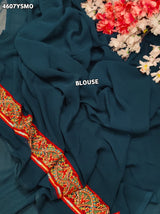 KcPc Designer Georgette Sarees with Kashida Stone WorkSHD