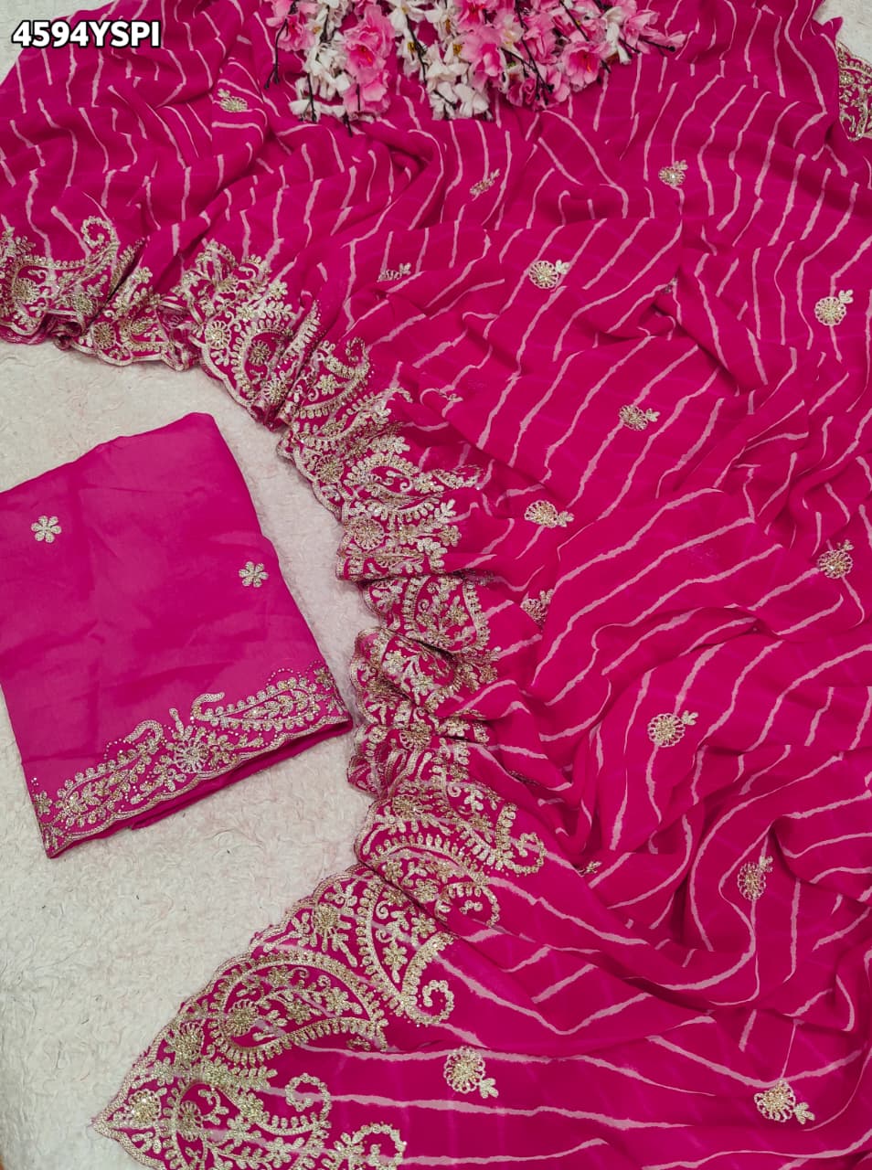KcPc Traditional Elegance with Our Leheriya Saree Collection SANJU