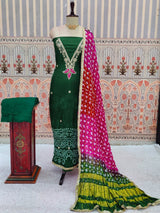 KcPc Elegant Modal Silk Bandhani Salwar Suits Collection KML