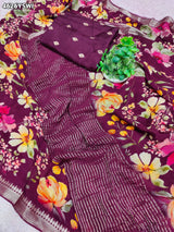 KcPc PremiumPure ChiffonPrinted Saree CollectionOPS